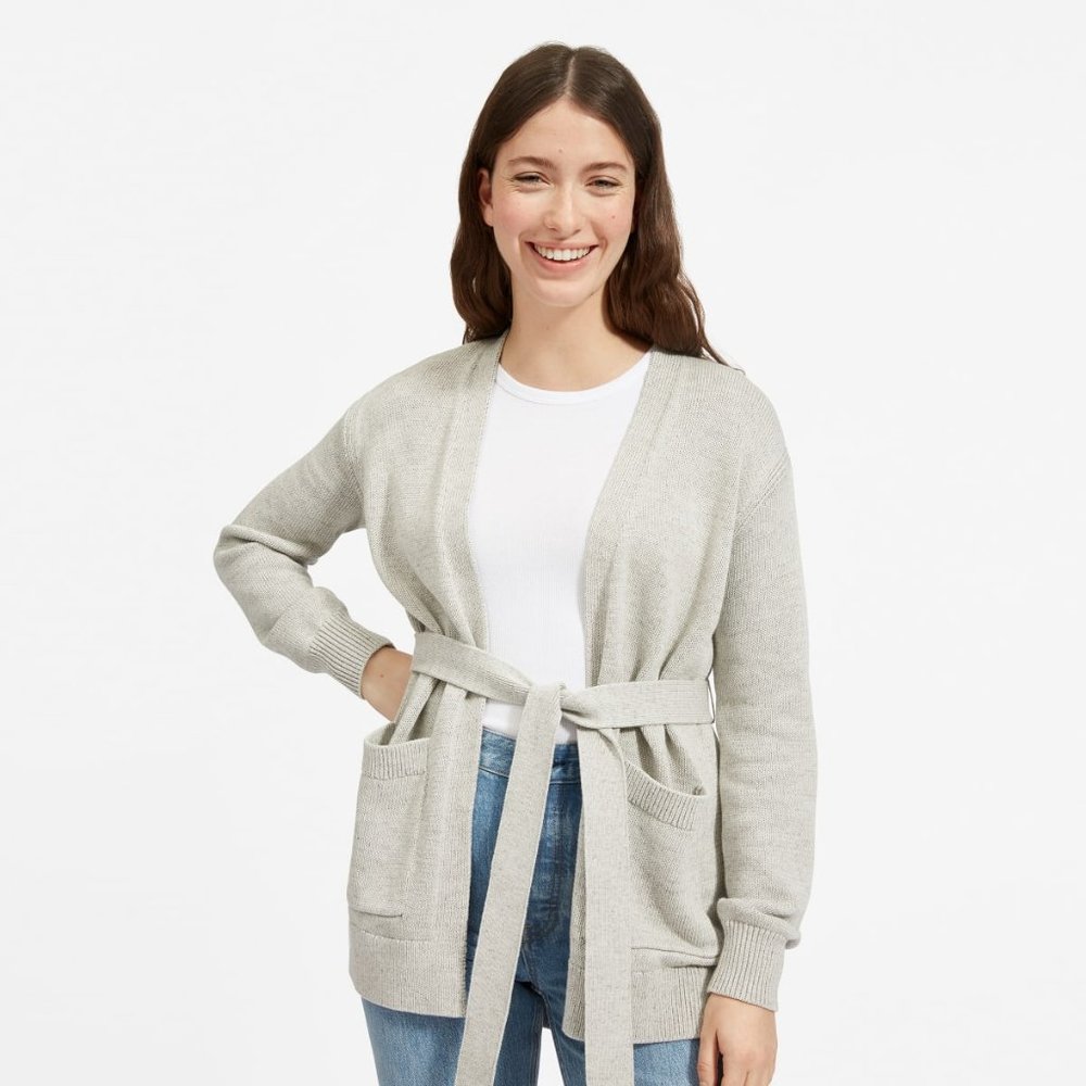 The Soft Cotton Wrap Cardigan Everlane